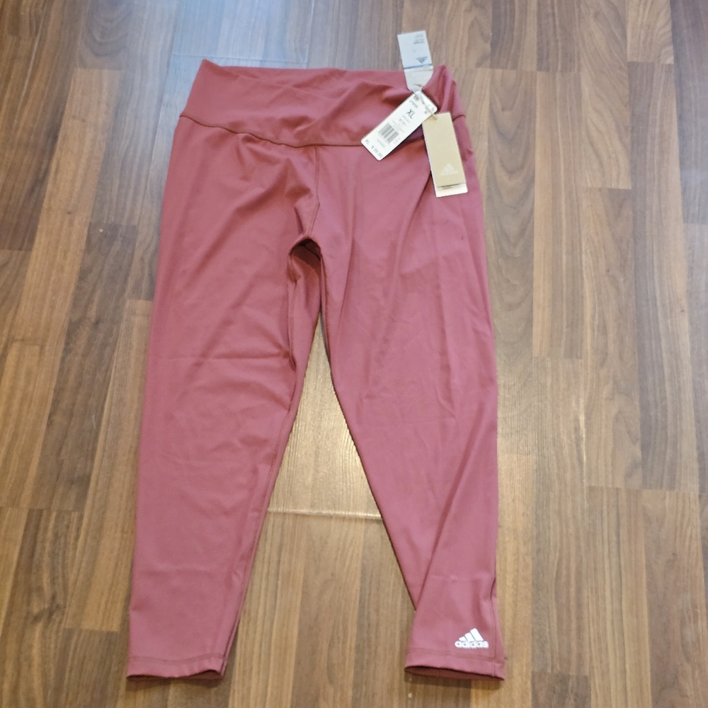 adidas Women's Rose Pink High-Waist Leggings